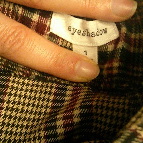 Eyeshadow - Plaid Mini Skirt with 2 slits - Size 1 - Picture 4 of 5